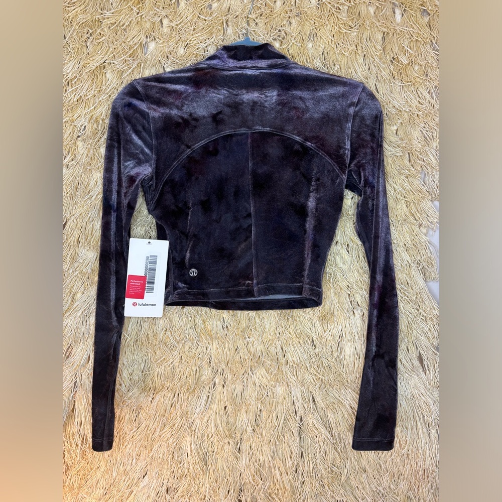 Lululemon✨NWT✨All Aligned Long Sleeve✨Crushed Velvet Interstellar Dark Grey✨4 - Picture 13 of 16